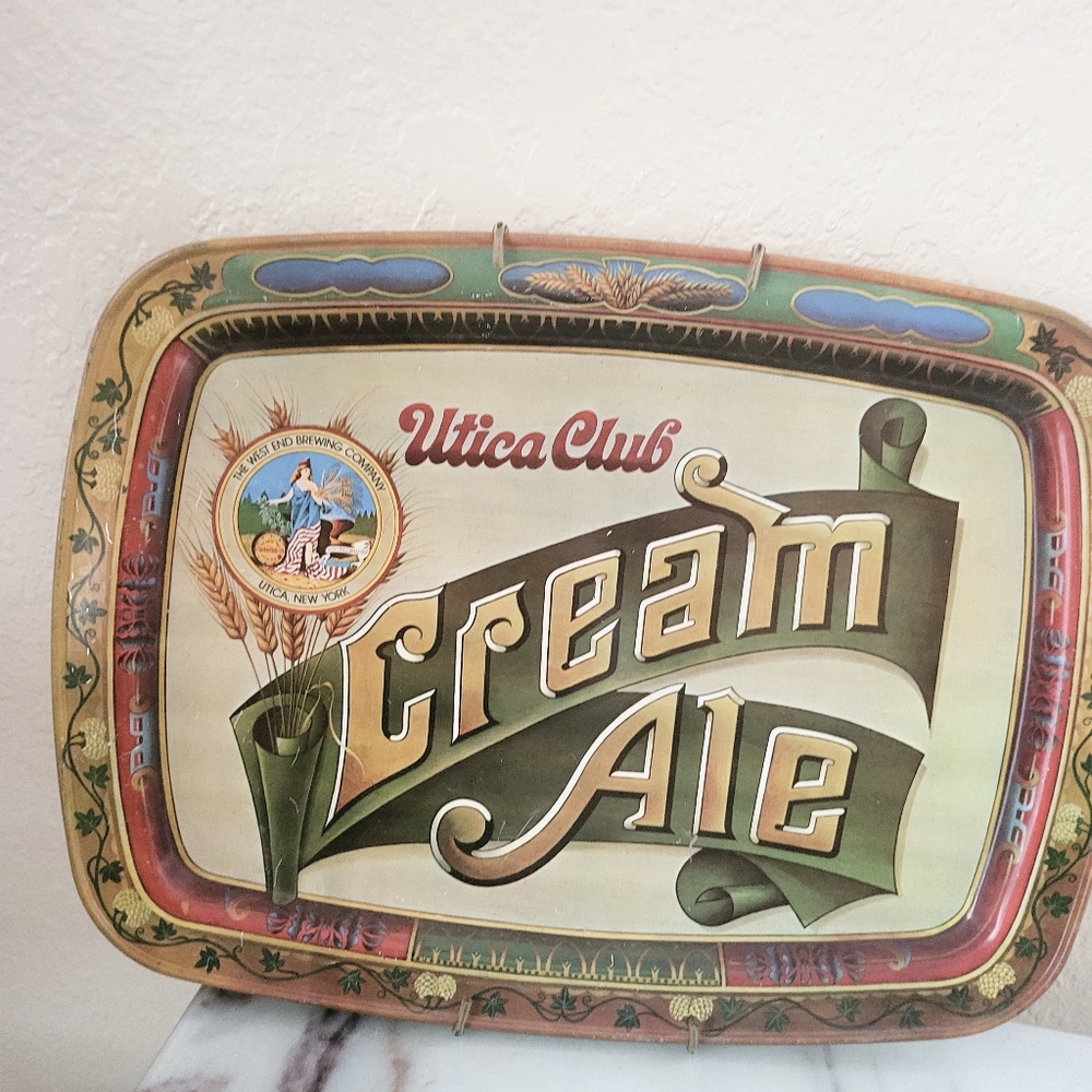 Utica Club Cream Ale Vintage Tray